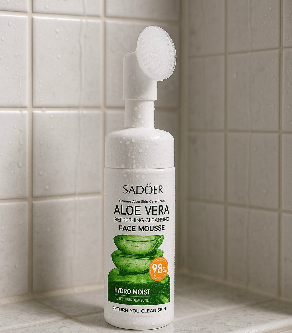 Mousse nettoyante à tête de brosse en silicone